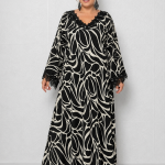 Maxi Φόρεμα με Δαντέλα – Black