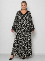 Maxi Φόρεμα με Δαντέλα – Black
