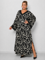 Maxi Φόρεμα με Δαντέλα – Black