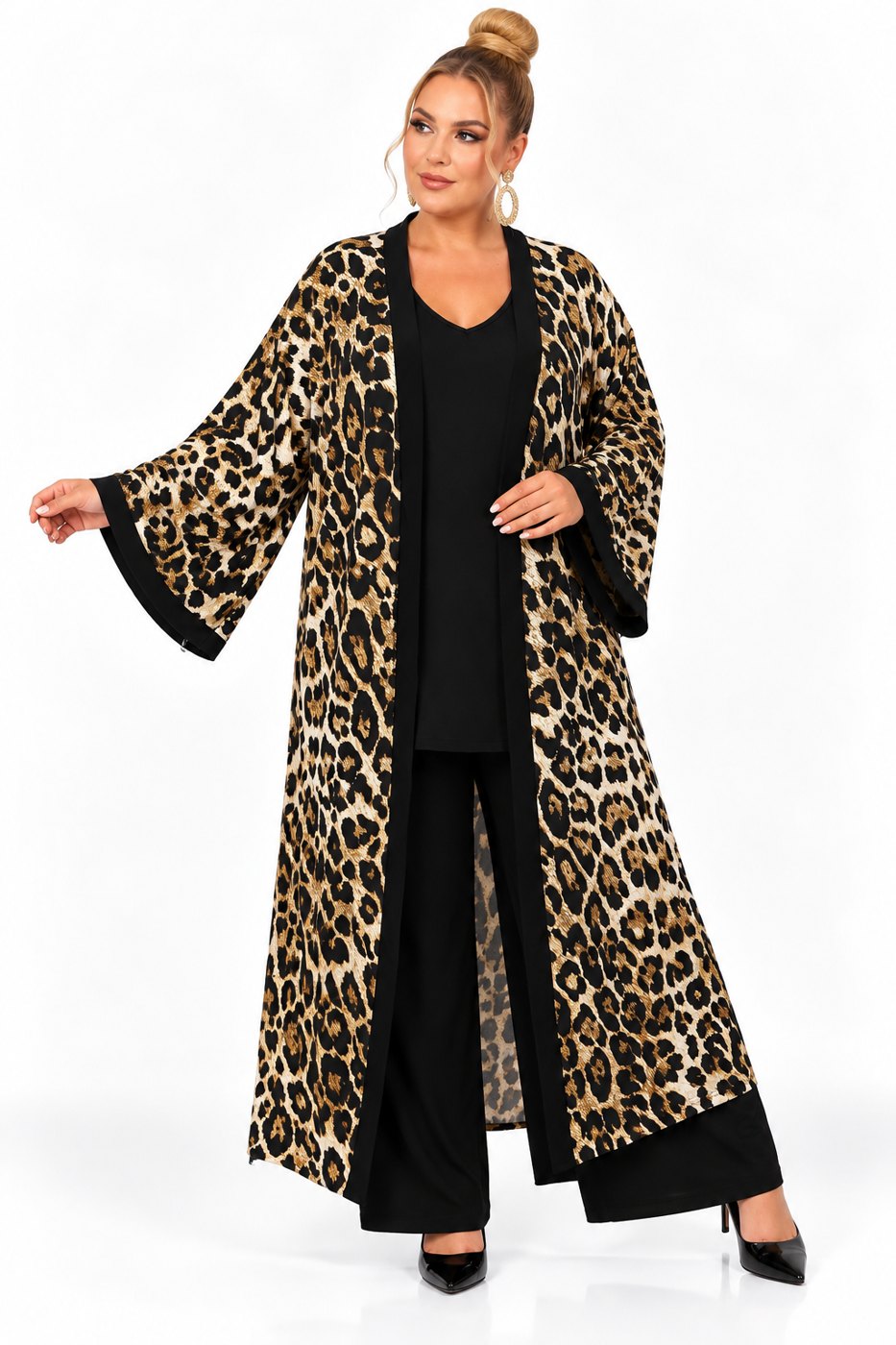 maxi-animal-print-kimono-703-1 Maxi Animal Print Κιμονό - Image 1