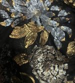 Βραδινό Maxi Φόρεμα Super Jersey με Τούλι & Παγιέτα - Image 4